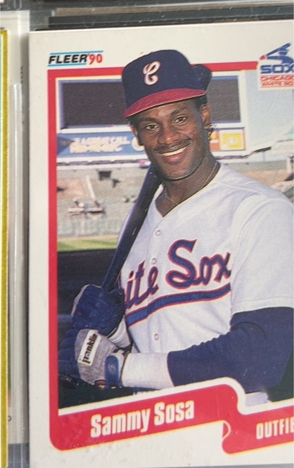 1990 Fleer #548 Sammy Sosa — front