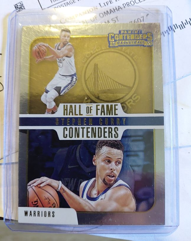2018-19 Panini Contenders Hall of Fame Contenders #13 Stephen Curry — front