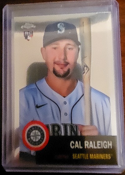 2022 Topps Chrome Platinum Anniversary #237 Cal Raleigh Rookie — front