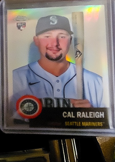 2022 Topps Chrome Platinum Anniversary #237 Cal Raleigh Rookie — front