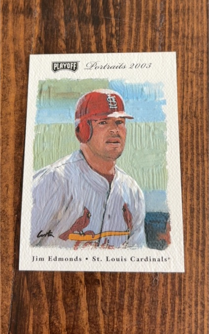 2003 Playoff Portraits #60 Jim Edmonds — front