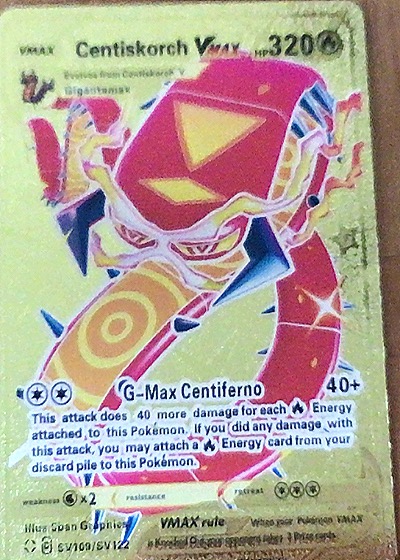 2021 Pokémon SV109 Centiskorch VMAX — front