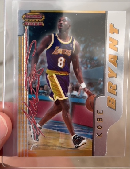 1996 Bowman's Best Picks Die Cut #BP10 Kobe Bryant — front