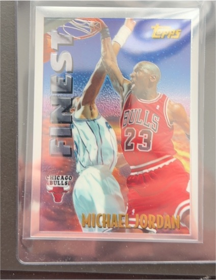 1995-96 Topps Finest #1 Michael Jordan — front