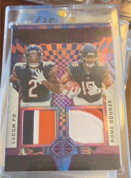 2024 Panini Illusions Rookie Idols #RI-DO DJ Moore & Rome Odunze — front