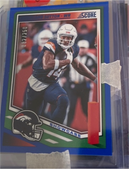2025 Score #286 Courtland Sutton Showcase — front