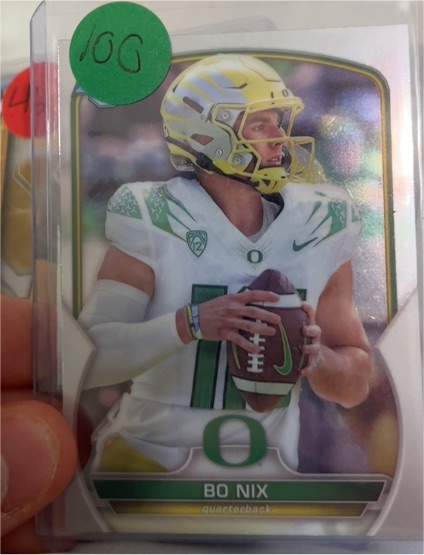 2022 Bowman University #61 Bo Nix — front