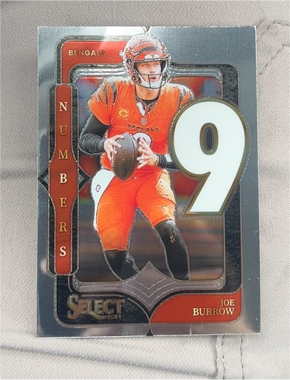 2024 Panini Select Numbers #9 Joe Burrow — front