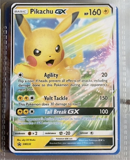 2019 Pokémon TCG SM232 Pikachu GX — front