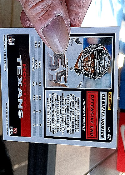 2024 Panini Score #42 Danielle Hunter — back