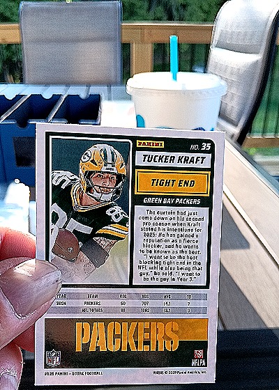 2025 Panini Score-A-Treat #35 Tucker Kraft — back