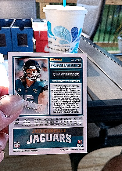 2025 Panini Score #272 Trevor Lawrence — back
