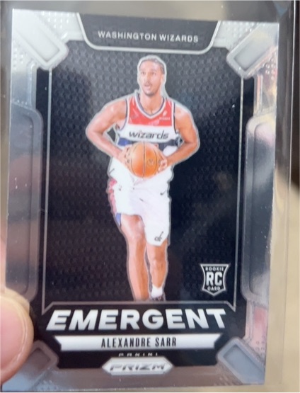 2024-25 Panini Prizm #14 Alexandre Sarr Emergent — front