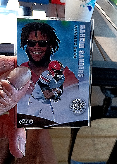 2025 Sage High Series #165 Raheim Sanders — front