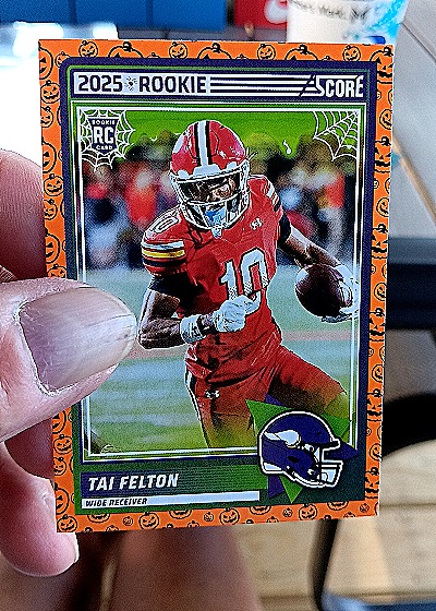 2025 Panini Score A Treat Halloween #60 Tai Felton — front