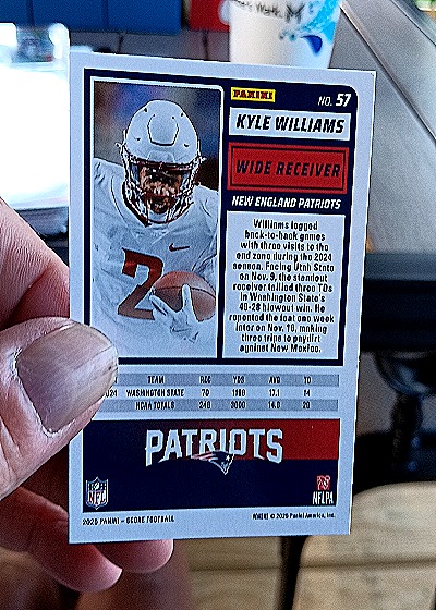 2024 Panini Score A Treat #57 Kyle Williams — back