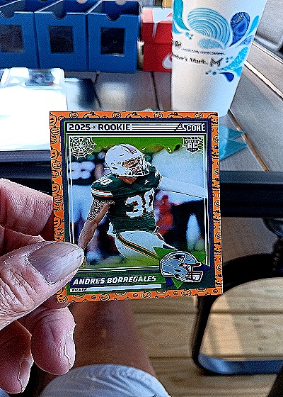 2025 Panini Score #29 Andres Borregales — front