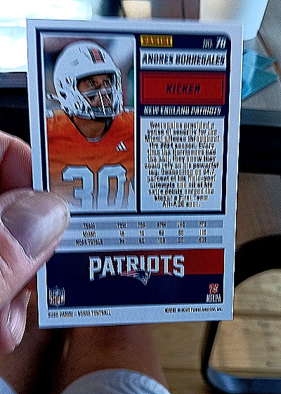 2025 Panini Score #29 Andres Borregales — back