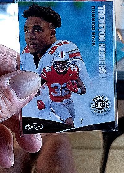 2025 Sage #153 TreVeyon Henderson All Rookie Team — front