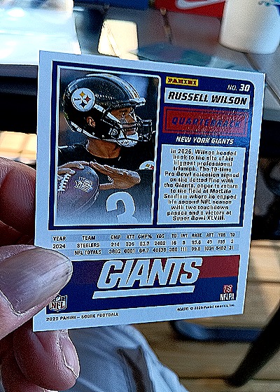 2024 Panini Score #30 Russell Wilson — back