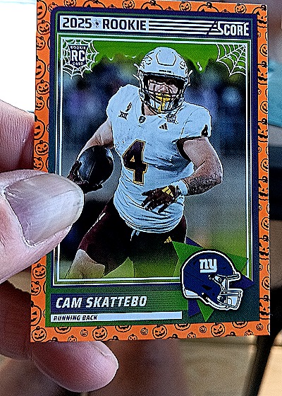 2025 Panini Score A Treat #1 Cam Skattebo — front