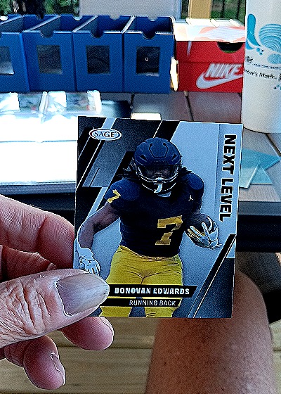 2025 Sage High Series #103 Donovan Edwards — front