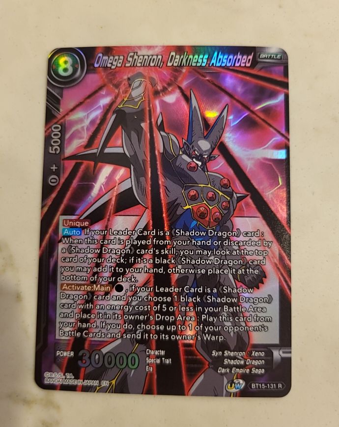 2021 Dragon Ball Super CCG BT15-131 Omega Shenron, Darkness Absorbed — front