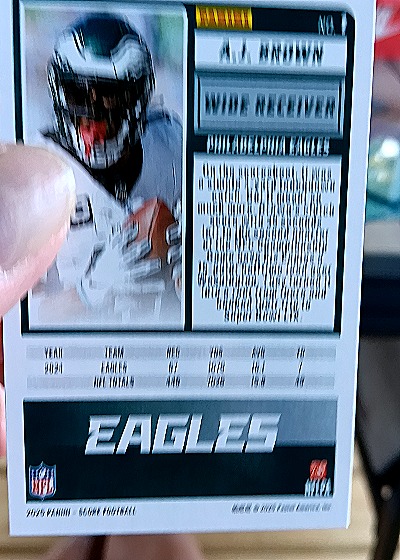 2024 Panini Score Halloween #252 A.J. Brown — back