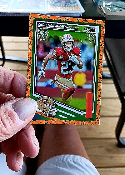 2025 Panini Score A Treat Halloween #238 Christian McCaffrey — front
