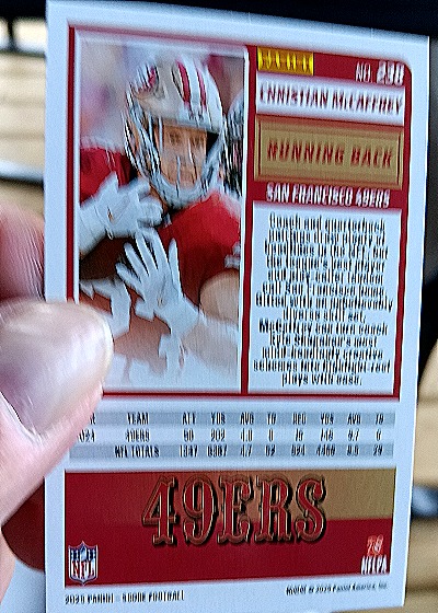 2025 Panini Score A Treat Halloween #238 Christian McCaffrey — back