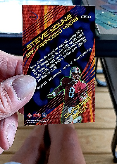1999 Collector's Edge Odyssey Cutting Edge #CE10 Steve Young — back