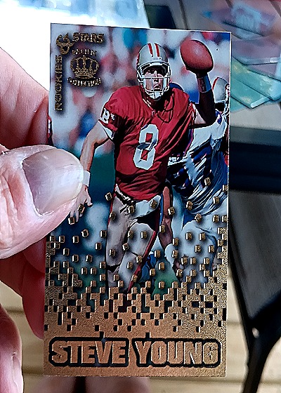 1995 Pacific Rookies & Stars #RS-30 Steve Young — front