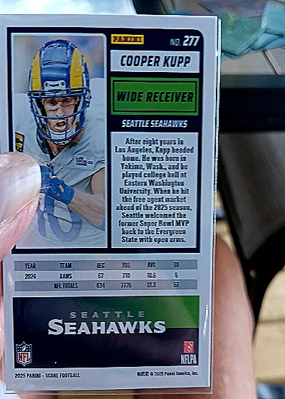 2025 Panini Score-A-Treat #277 Cooper Kupp — back