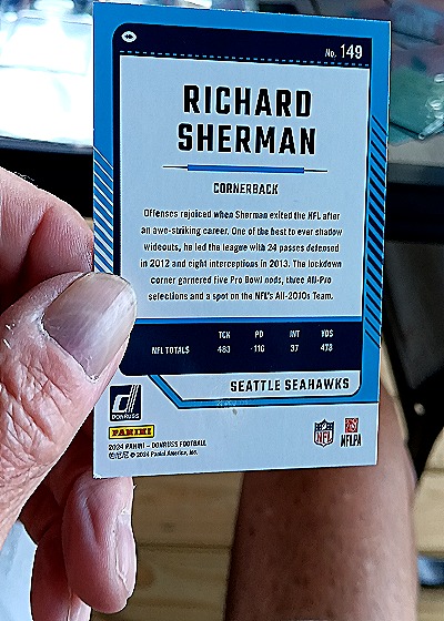 2024 Donruss #149 Richard Sherman — back