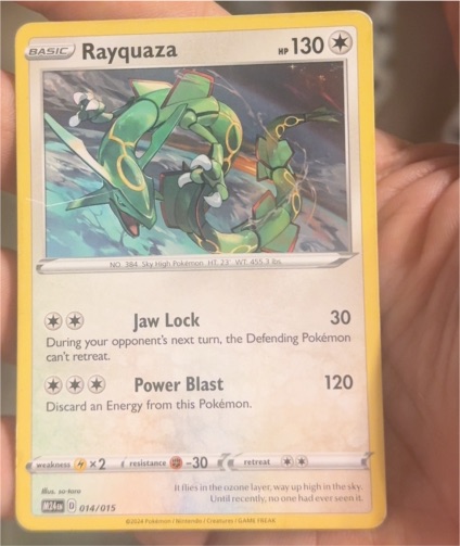 2025 McDonald's Pokémon Dragon Discovery #014 Rayquaza — front