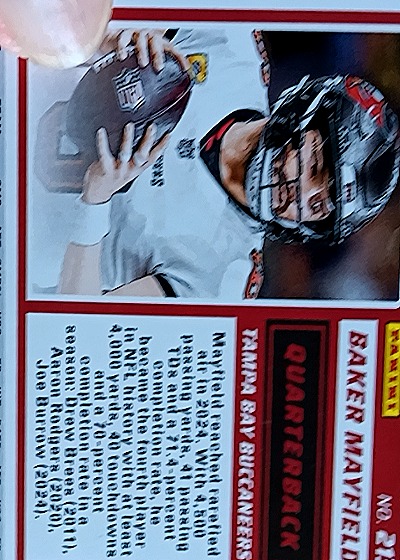 2025 Panini Score A Treat #213 Baker Mayfield — back