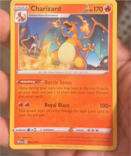 2024 Pokémon #001 Charizard — front