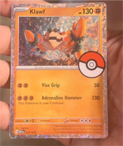 2023 Pokemon Scarlet & Violet #122 Klawf — front