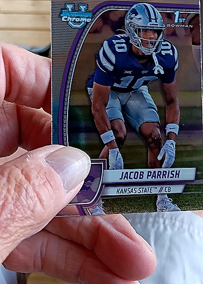 2024 Bowman University Chrome #82 Jacob Parrish — front