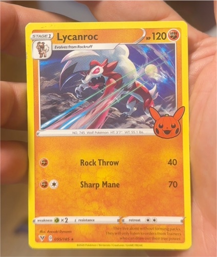 2023 Pokémon Trick or Trade #95 Lycanroc — front