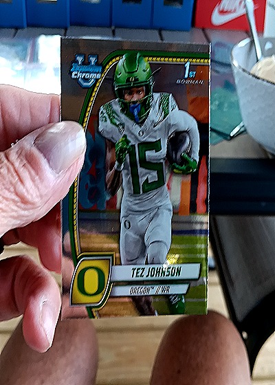 2024 Bowman University Chrome #171 Tez Johnson — front