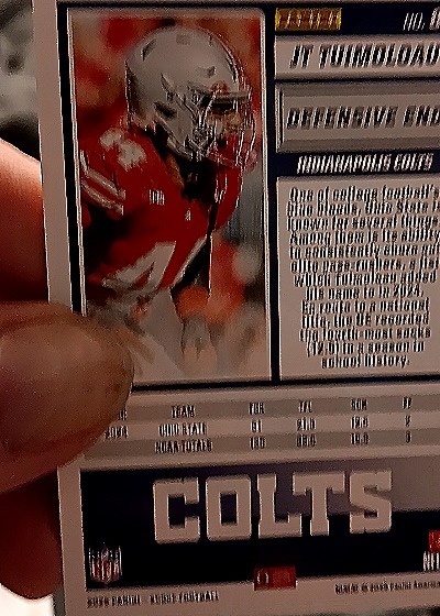 2025 Panini Score A Treat #44 JT Tuimoloau — back