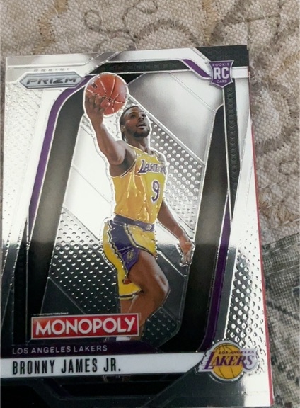 2024-25 Panini Prizm Monopoly #45 Bronny James Jr. — front