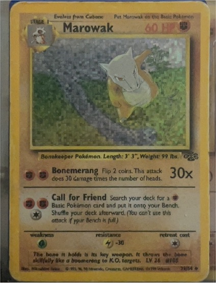1999 Jungle #39 Marowak — front