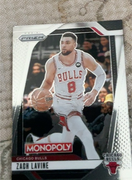 2024-25 Panini Prizm Monopoly #10 Zach LaVine — front