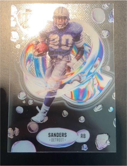 2024 Topps Signature Class #F-16 Barry Sanders Fluidity Acetate — front