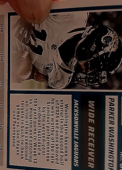 2023 Score #WP Parker Washington — back