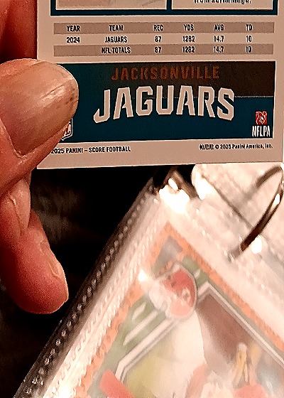 2025 Panini Score-A-Treat Halloween #16 Brian Thomas Jr. — back