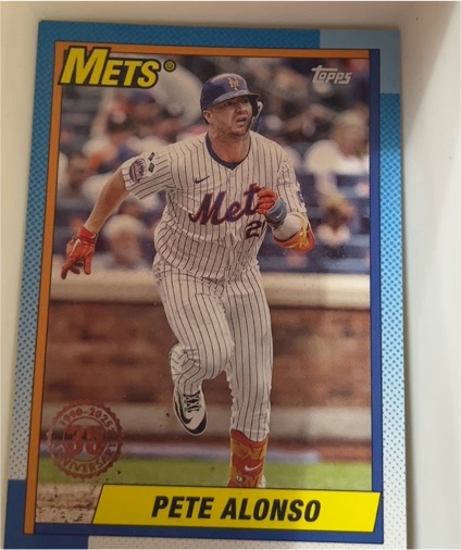 2025 Topps #T90-30 Pete Alonso 1990 Topps Baseball 35th Anniversary — front