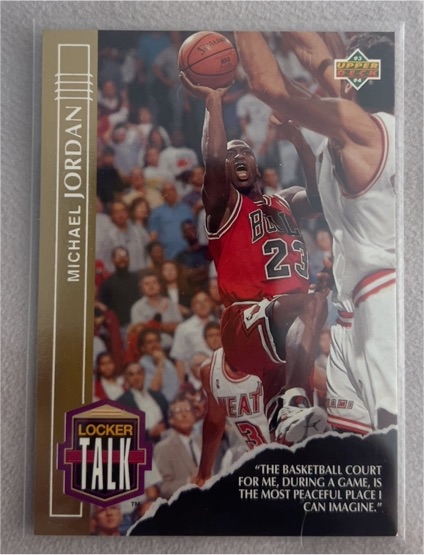 1993-94 Upper Deck Locker Talk #LT1 Michael Jordan — front